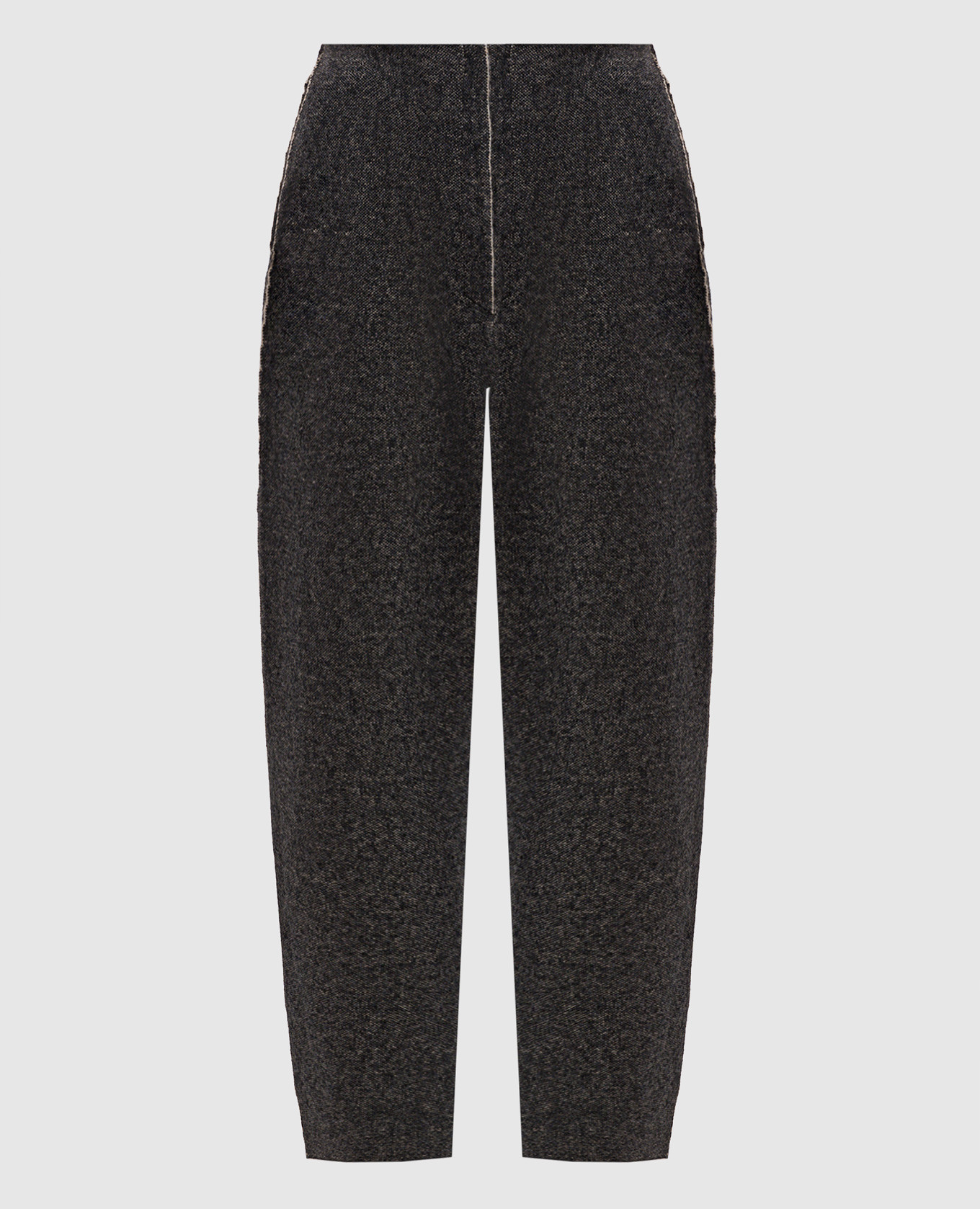 

Gray melange trousers with wool and cashmere BOBOUTIC, Серый