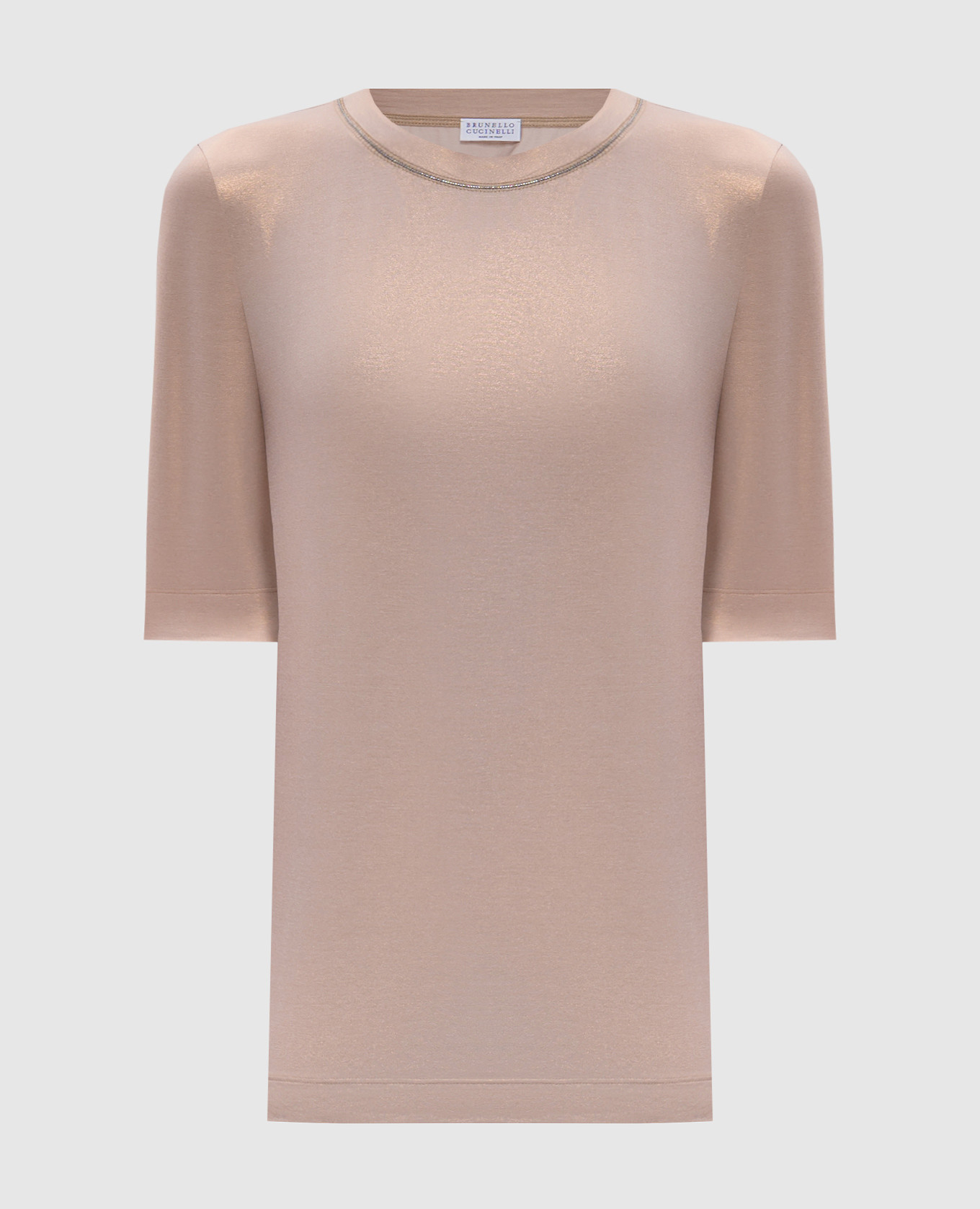

Beige top with monil chain Brunello Cucinelli