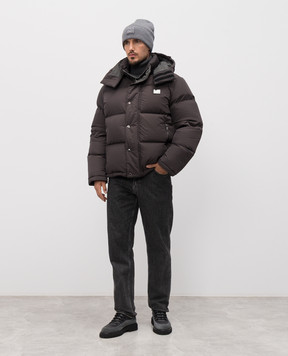 Dolce&Gabbana Grey down jacket with logo G9BRFTFUS28