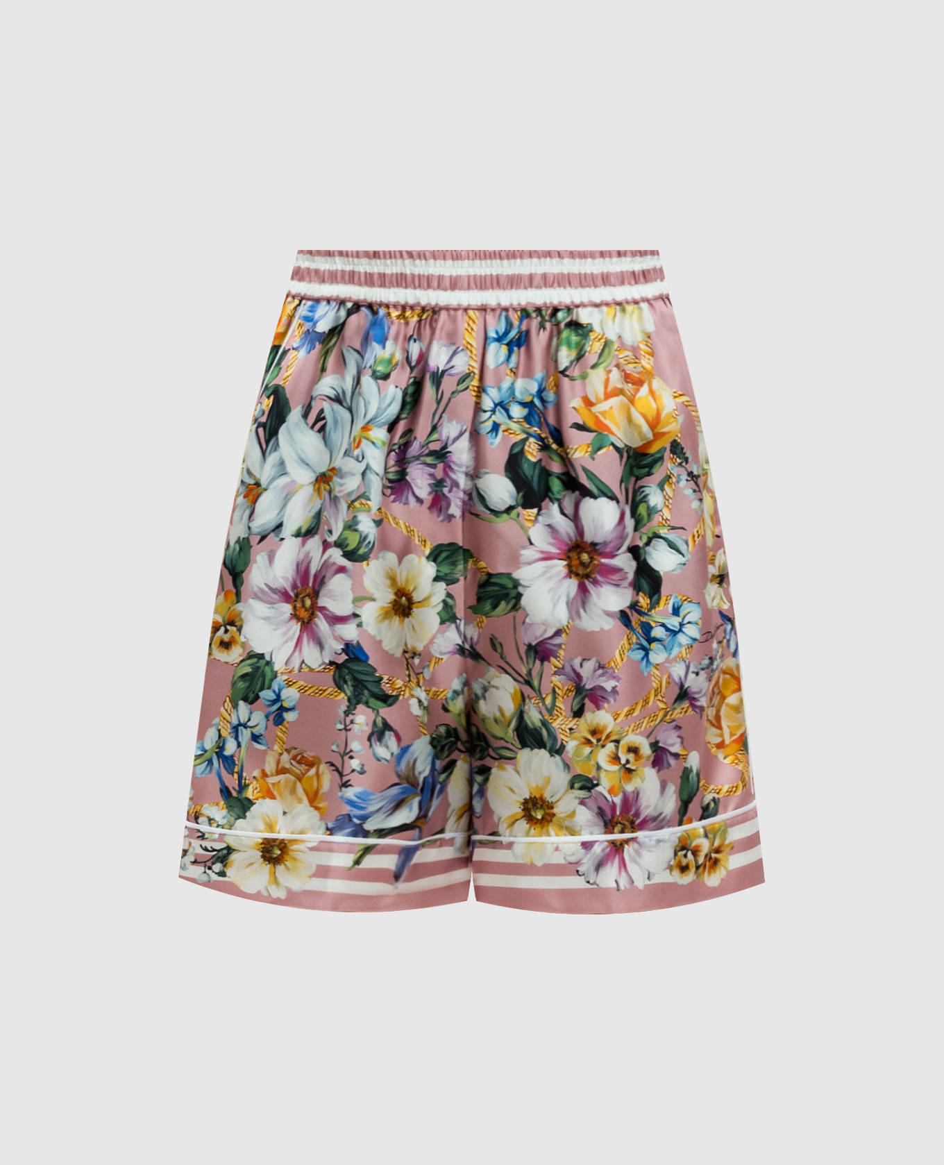 

Pink floral silk shorts Dolce&Gabbana