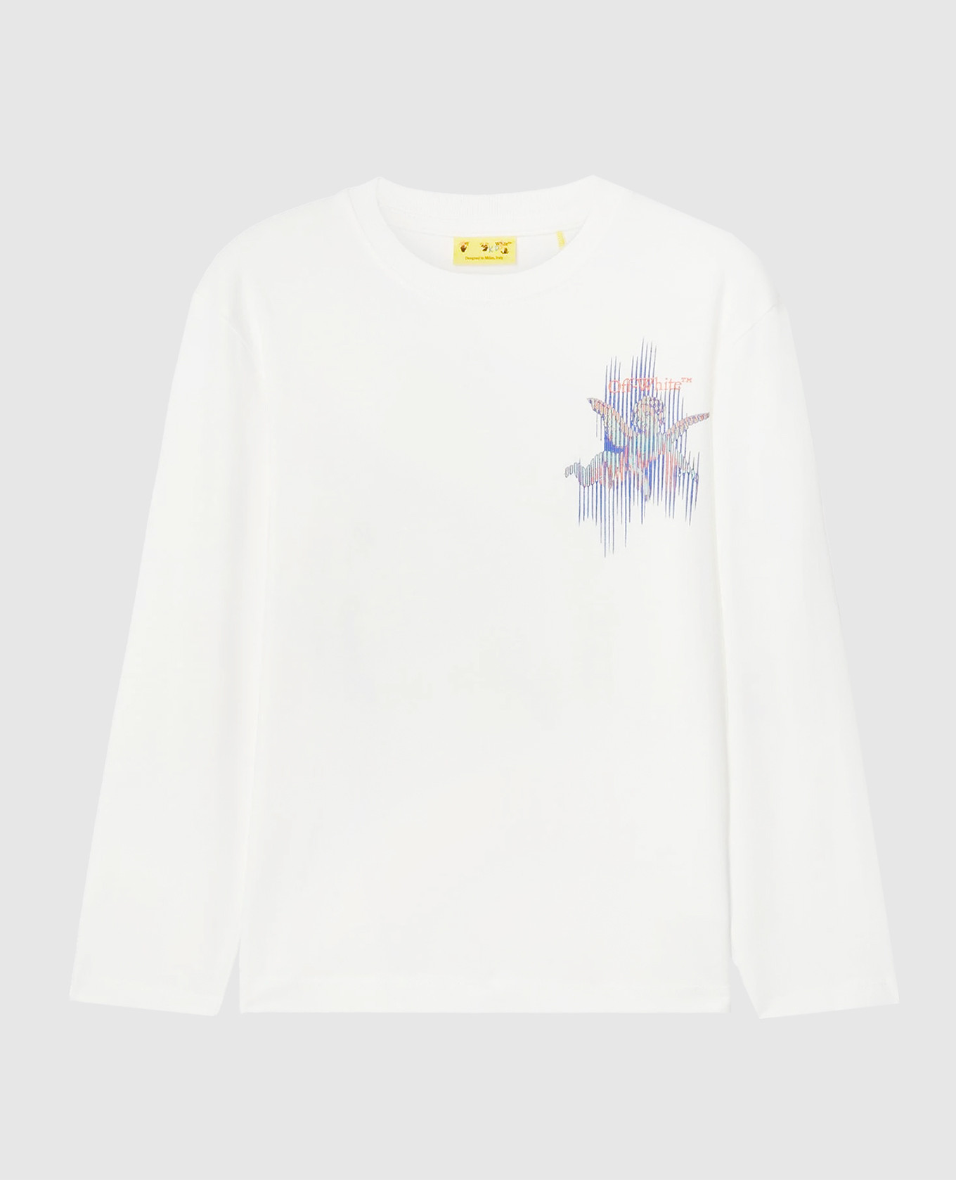 

Children's white long-sleeve Putti with print Off-White