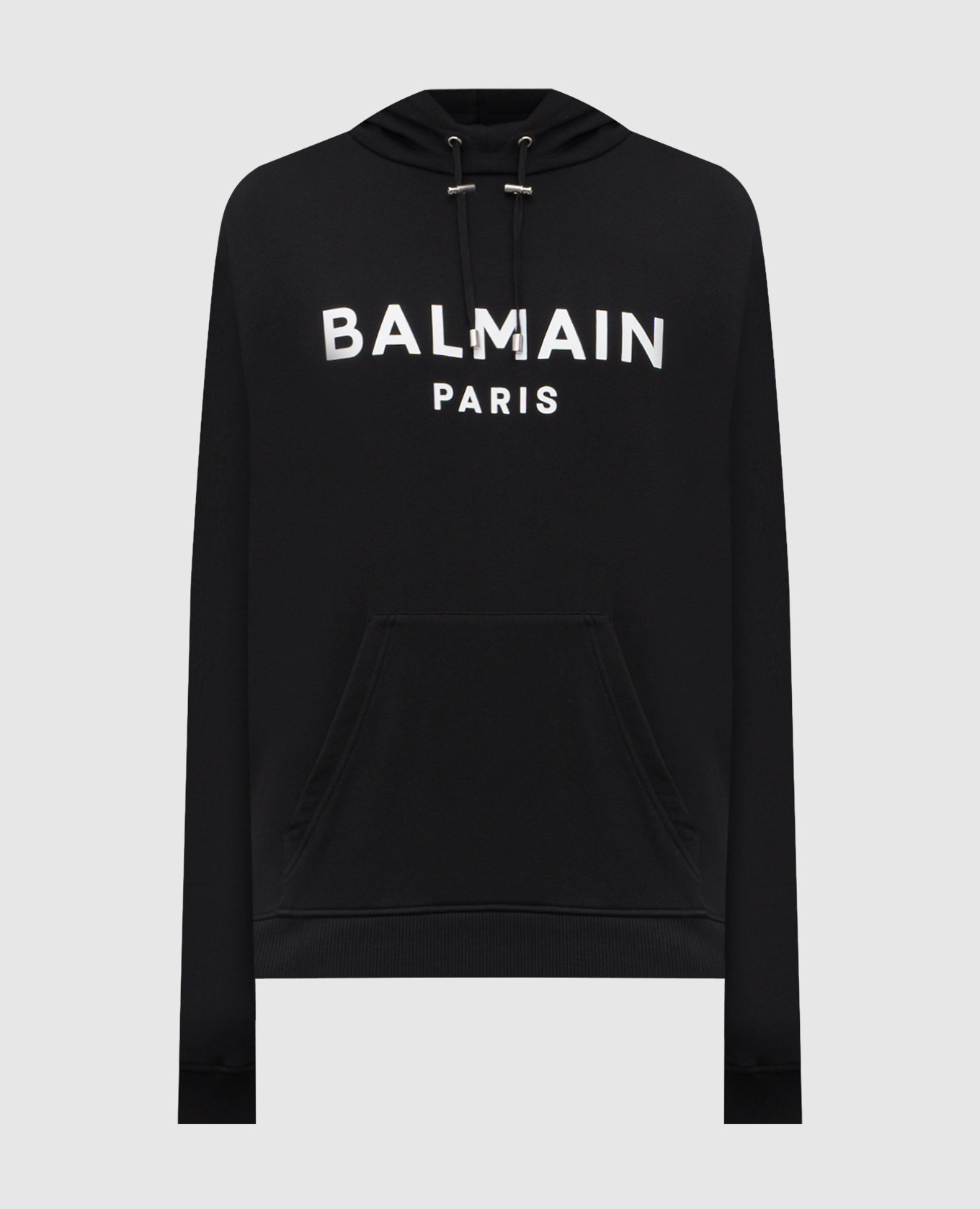 

Black hoodie with logo print Balmain