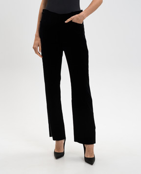 Tom Ford Black velvet pants with stripes PAW561FAX1113
