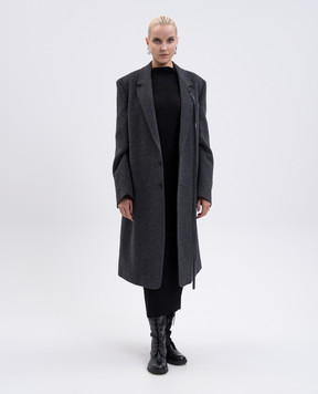 Ann Demeulemeester Barbro black wool dress B0012540FA059