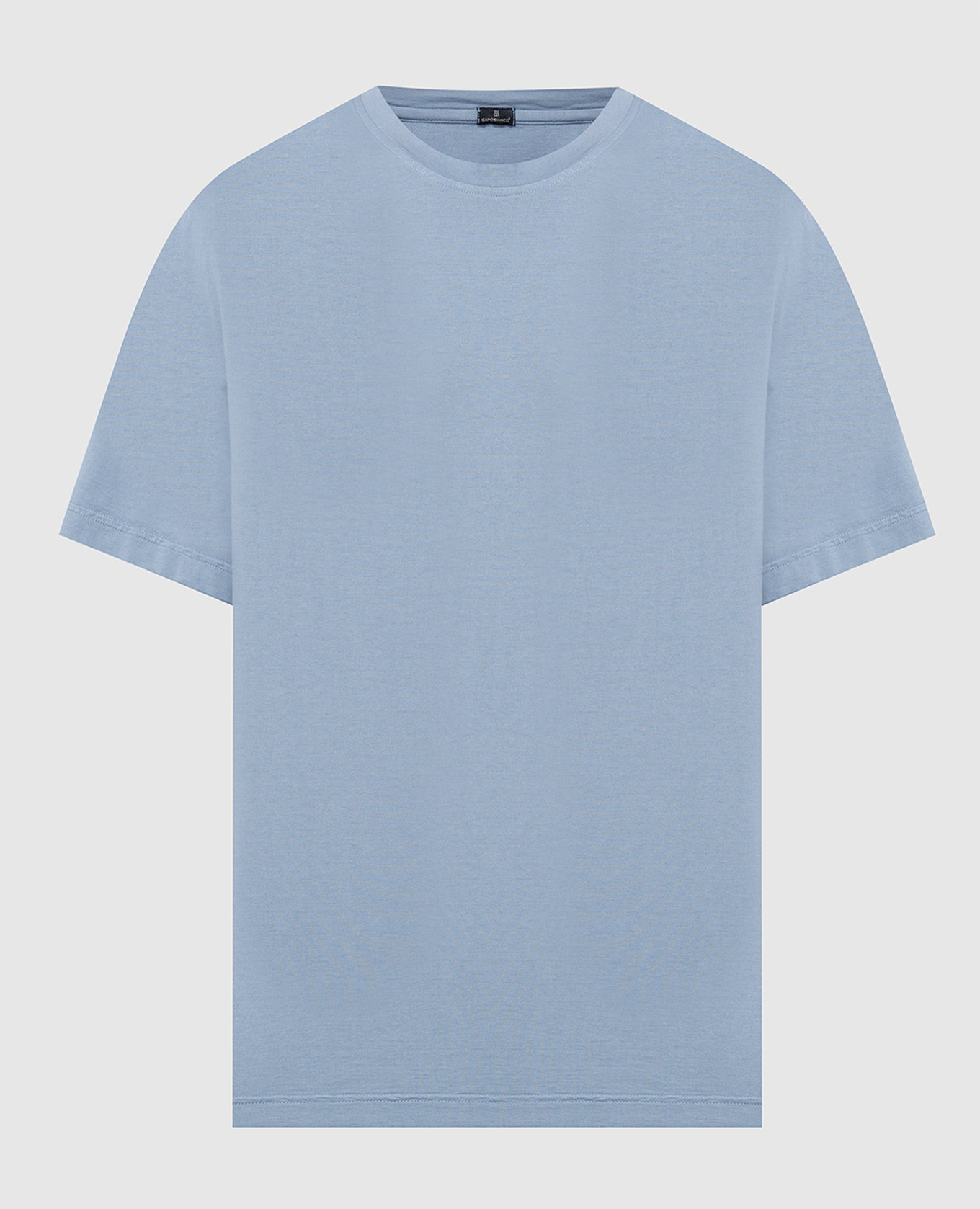 

Blue t-shirt with logo patch CAPOBIANCO, Голубой