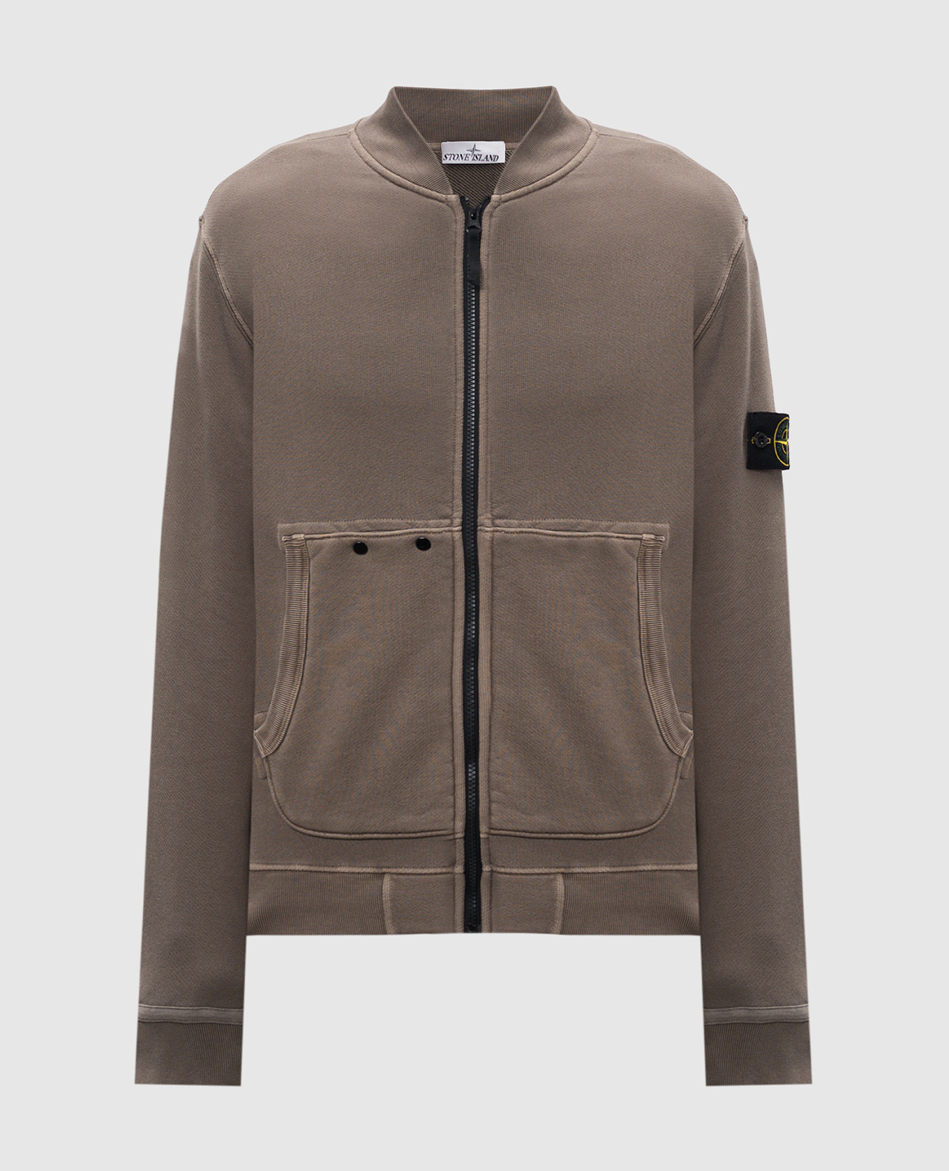 

Brown sports jacket with logo Stone Island