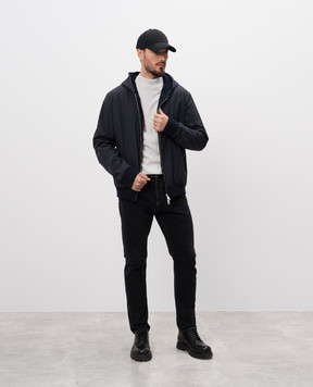 Cashmere&Whiskey Blue double-sided jacket with wool and cashmere GM0031340476