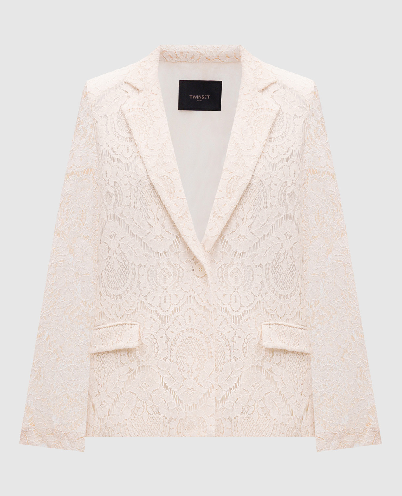 

Beige Procida lace jacket Twinset