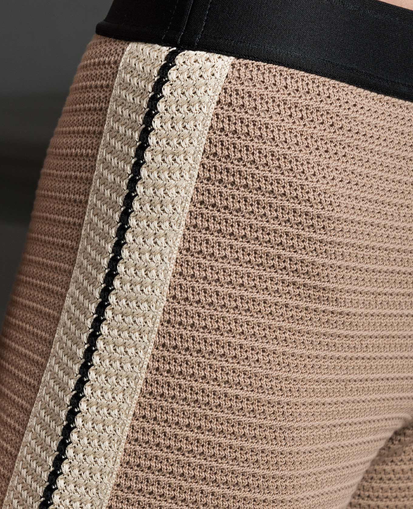 Brown flared pants with stripes Palm Angels 5