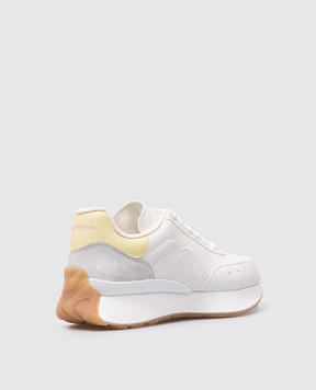 Alexander McQueen White leather sneakers with logo 782630WIDNP