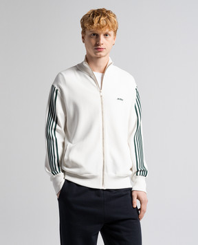 AUTRY White sports jacket with logo embroidery A24EJAPM528W