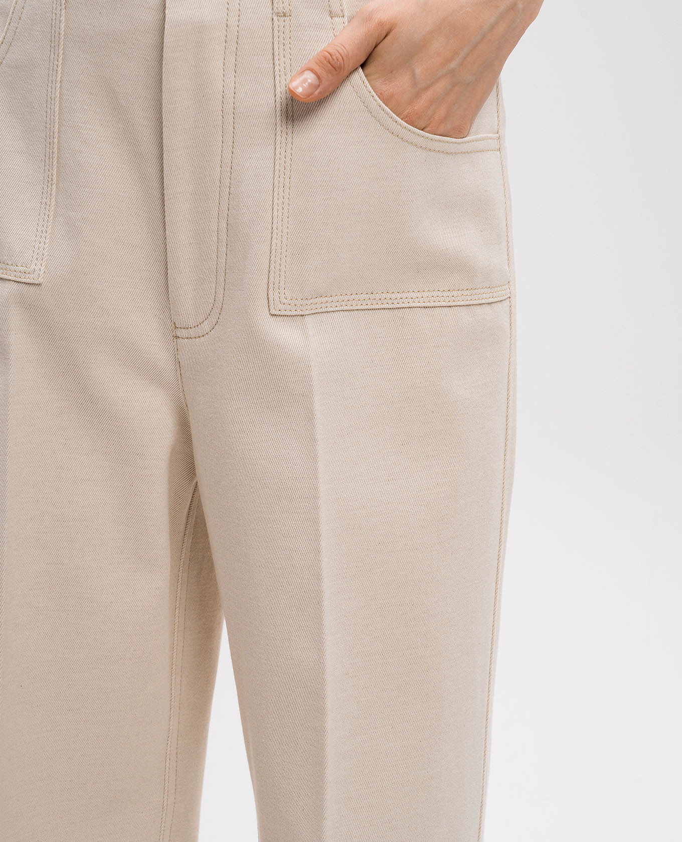 Beige flared pants with wool Philosophy di Lorenzo Serafini 5