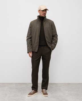 Sease Khaki wool golf KT043XG004
