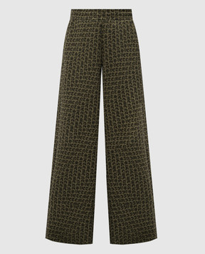 Vetements Green sweatpants in logo pattern UA65SP150K
