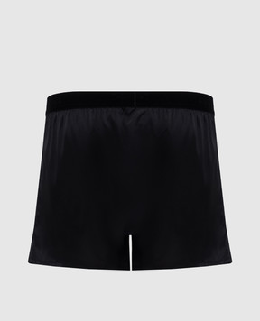 Tom Ford Black silk boxer briefs with logo T4LE41010