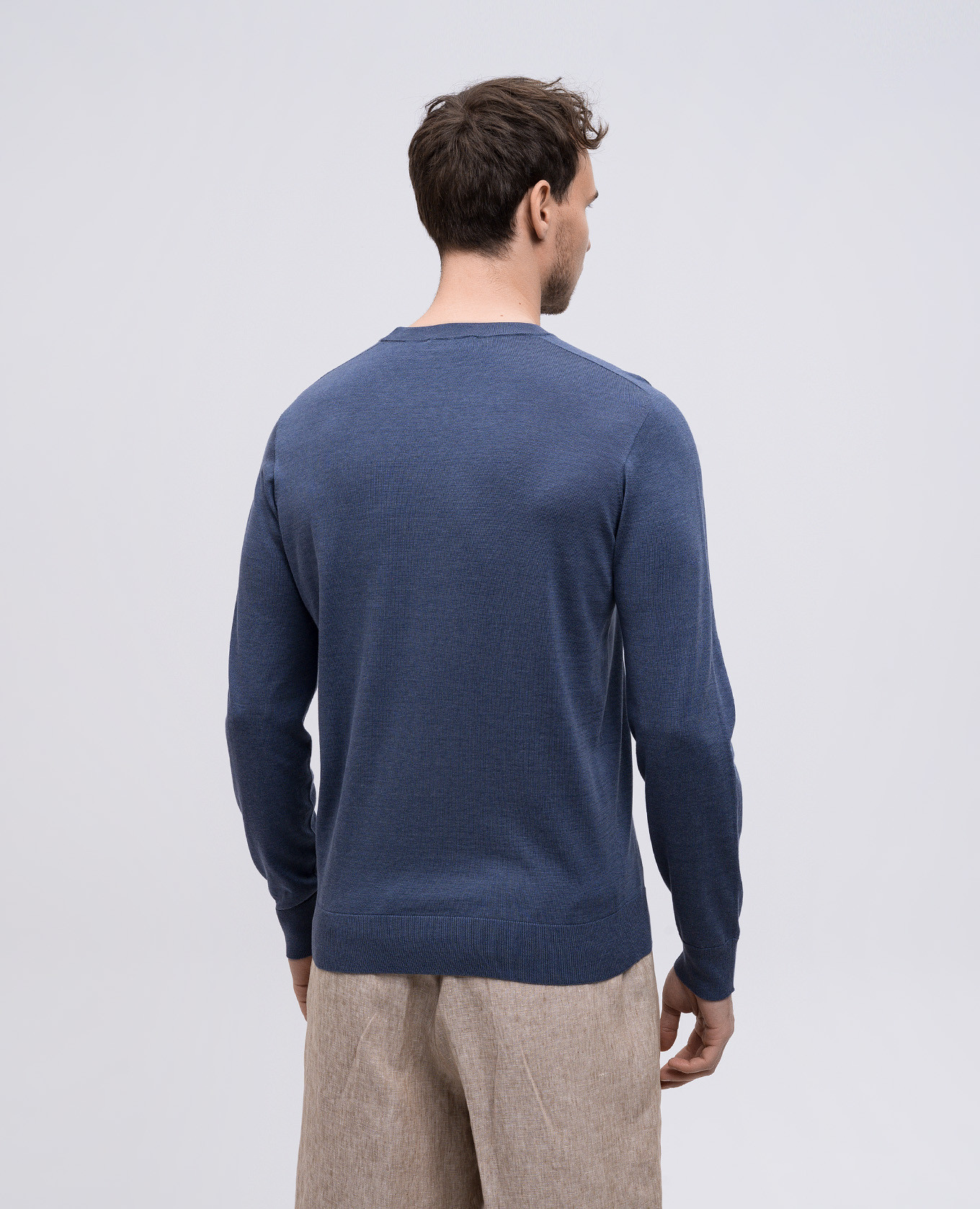 

Blue sweater with silk Peserico