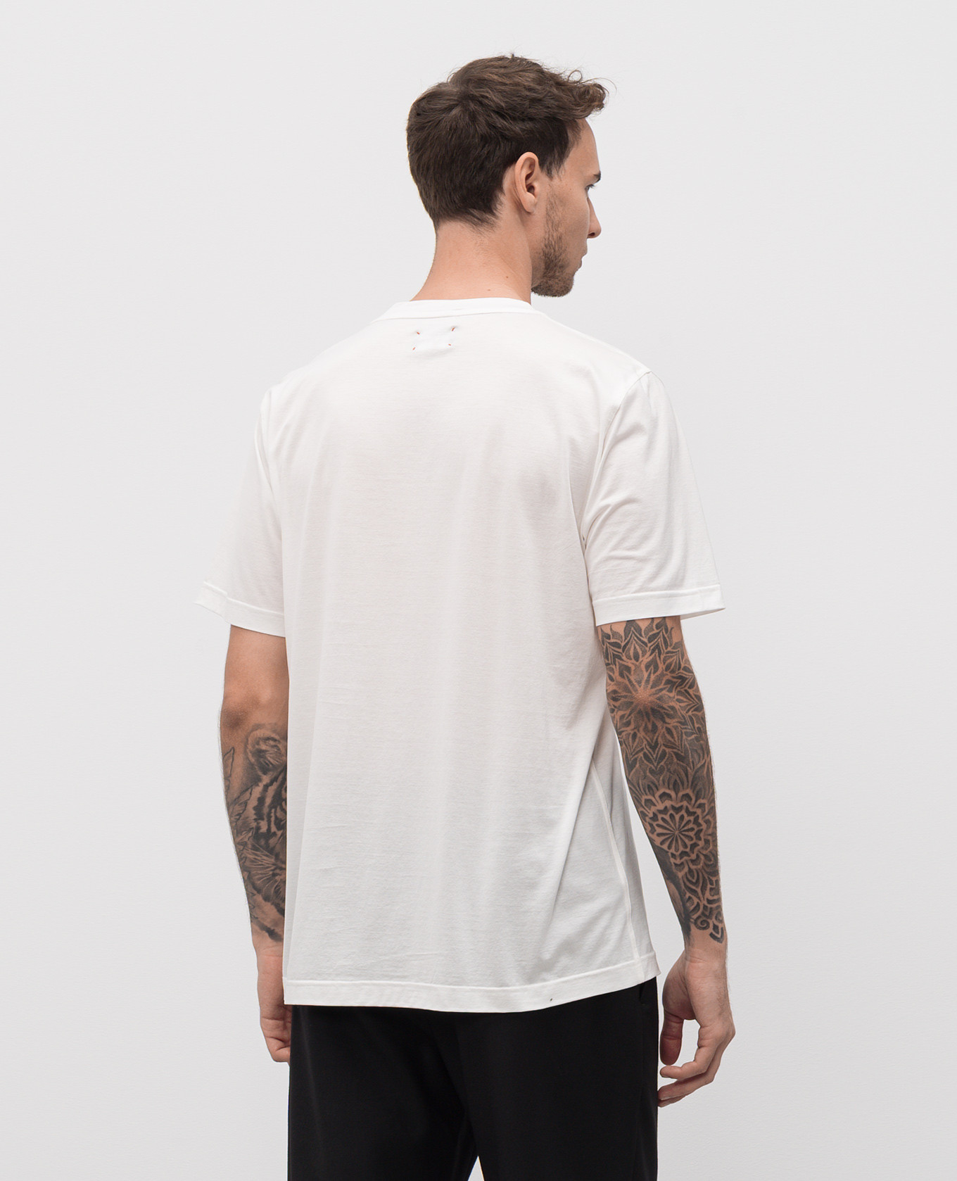 

White T-shirt with logo embroidery Kiton