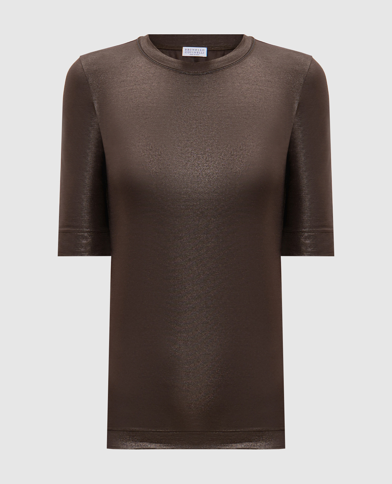 

Brown top with monil chain Brunello Cucinelli