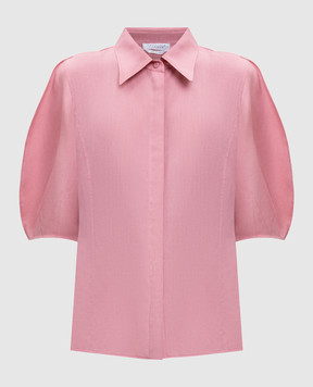 Gabriela Hearst Sansi pink linen blouse 2251018LA003