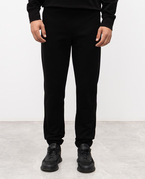 C.P. Company Metropolis Black sweatpants with logo LSP014A006452W