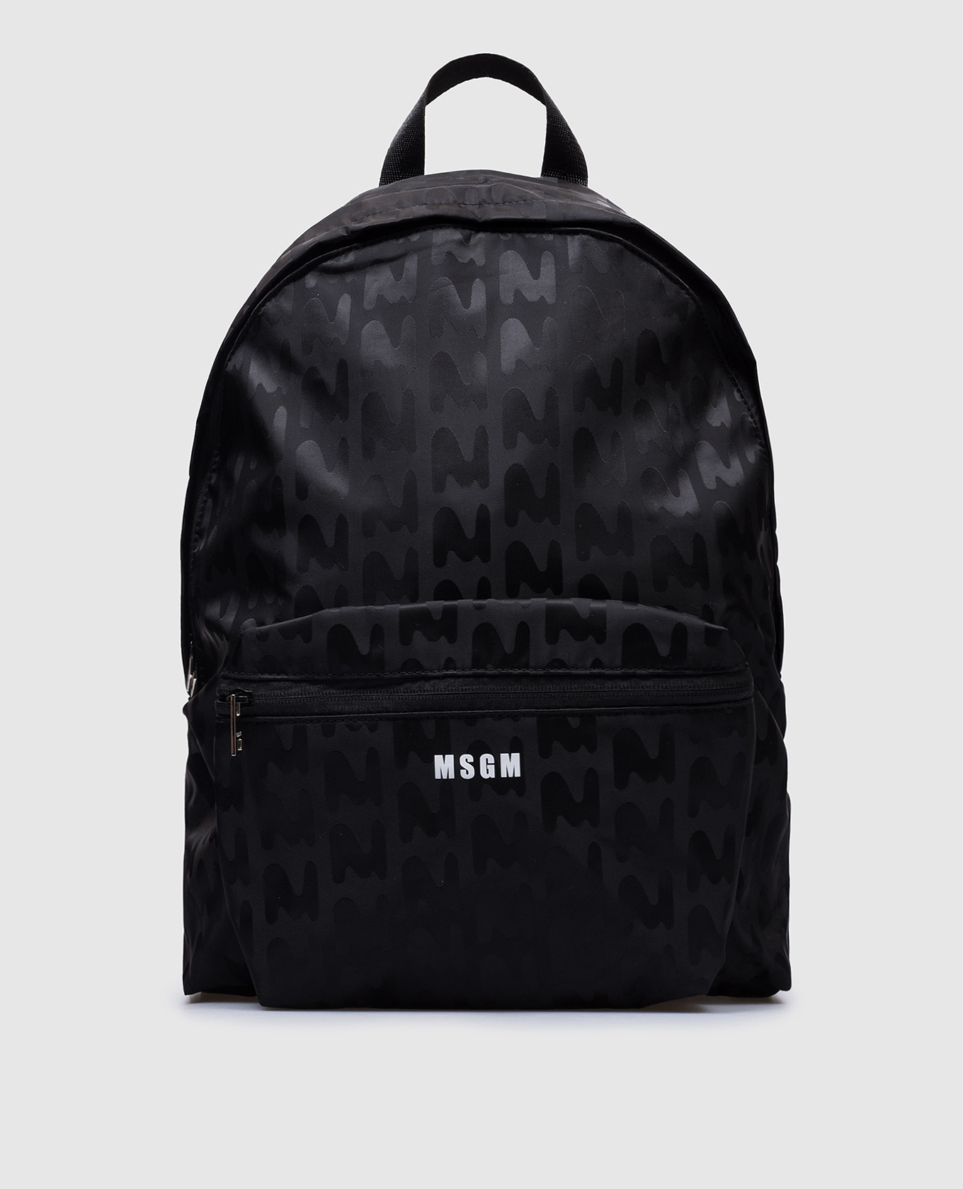 

Black backpack with logo MSGM