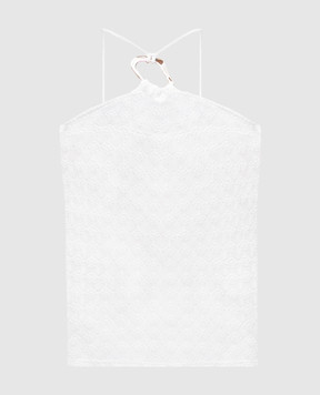 Twinset White top with openwork pattern 251LM2HCC