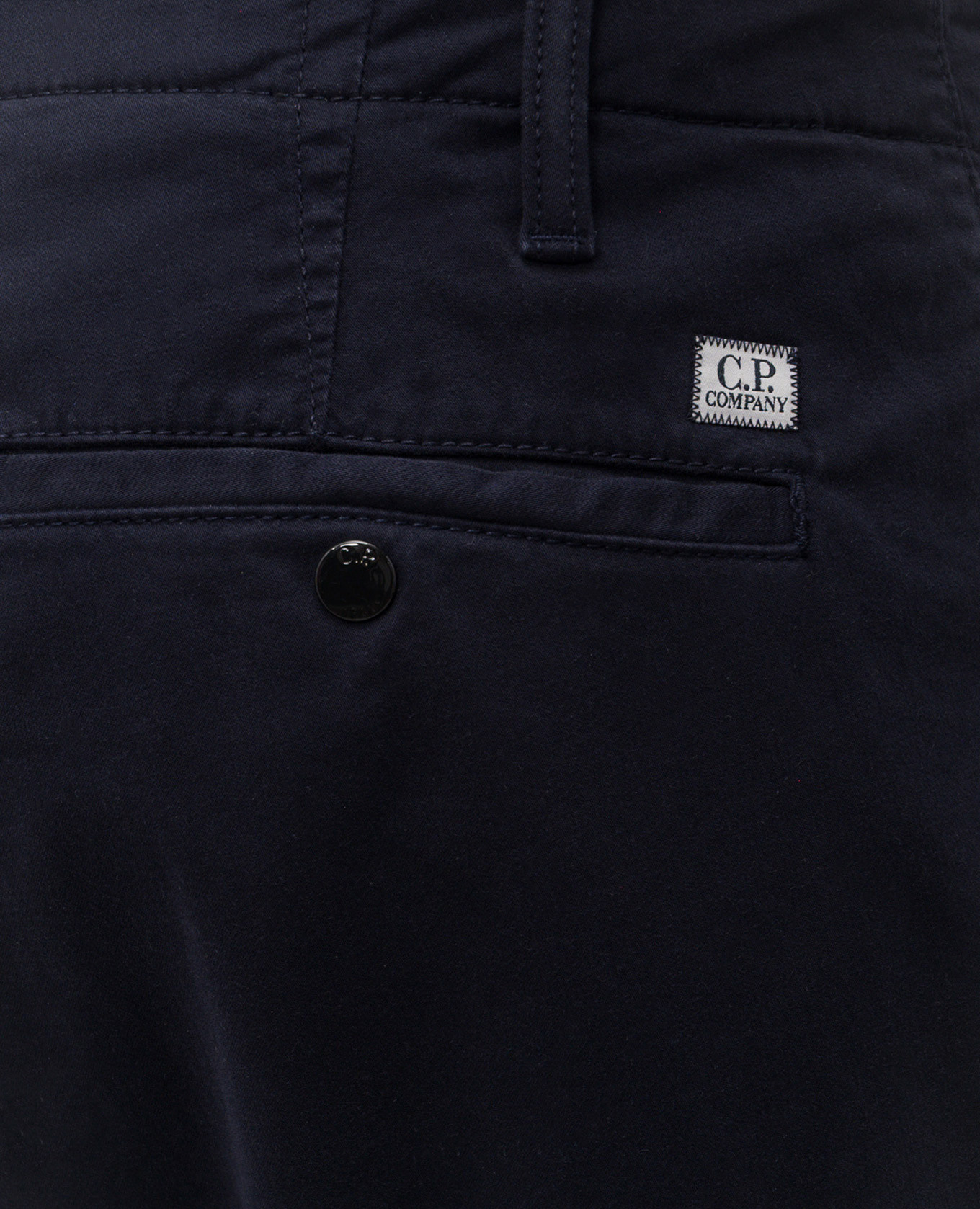 

Blue cargo pants with logo patch C.P. Company