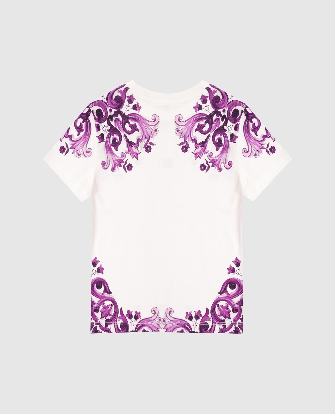 

Children's white T-shirt with Majolica print Dolce&Gabbana
