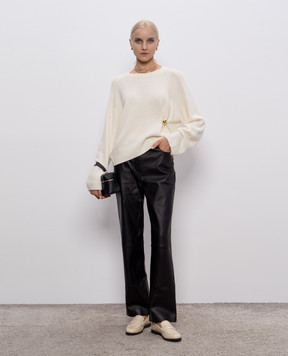 Loulou de Saison White cashmere sweater BILL BILL