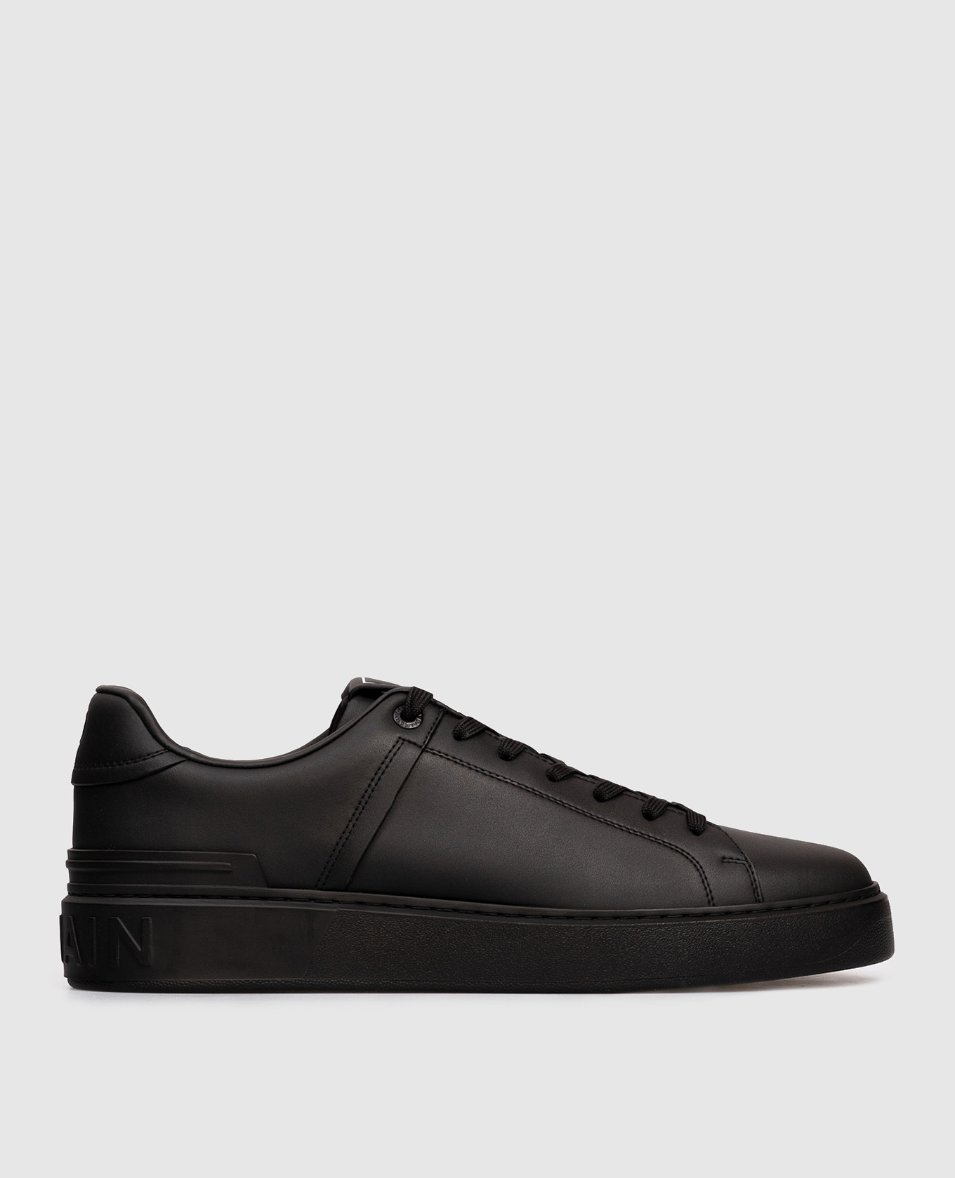 B-Court black leather sneakers Balmain