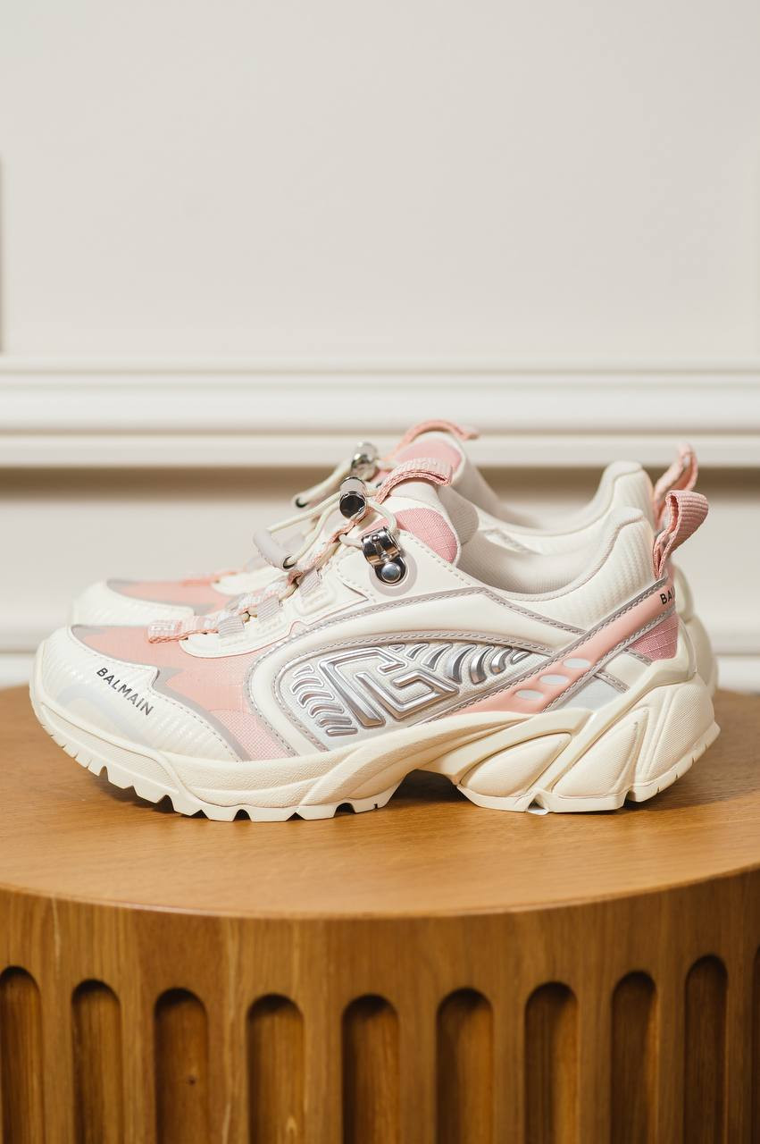 

Beige Cosmic Dust sneakers with logo Balmain