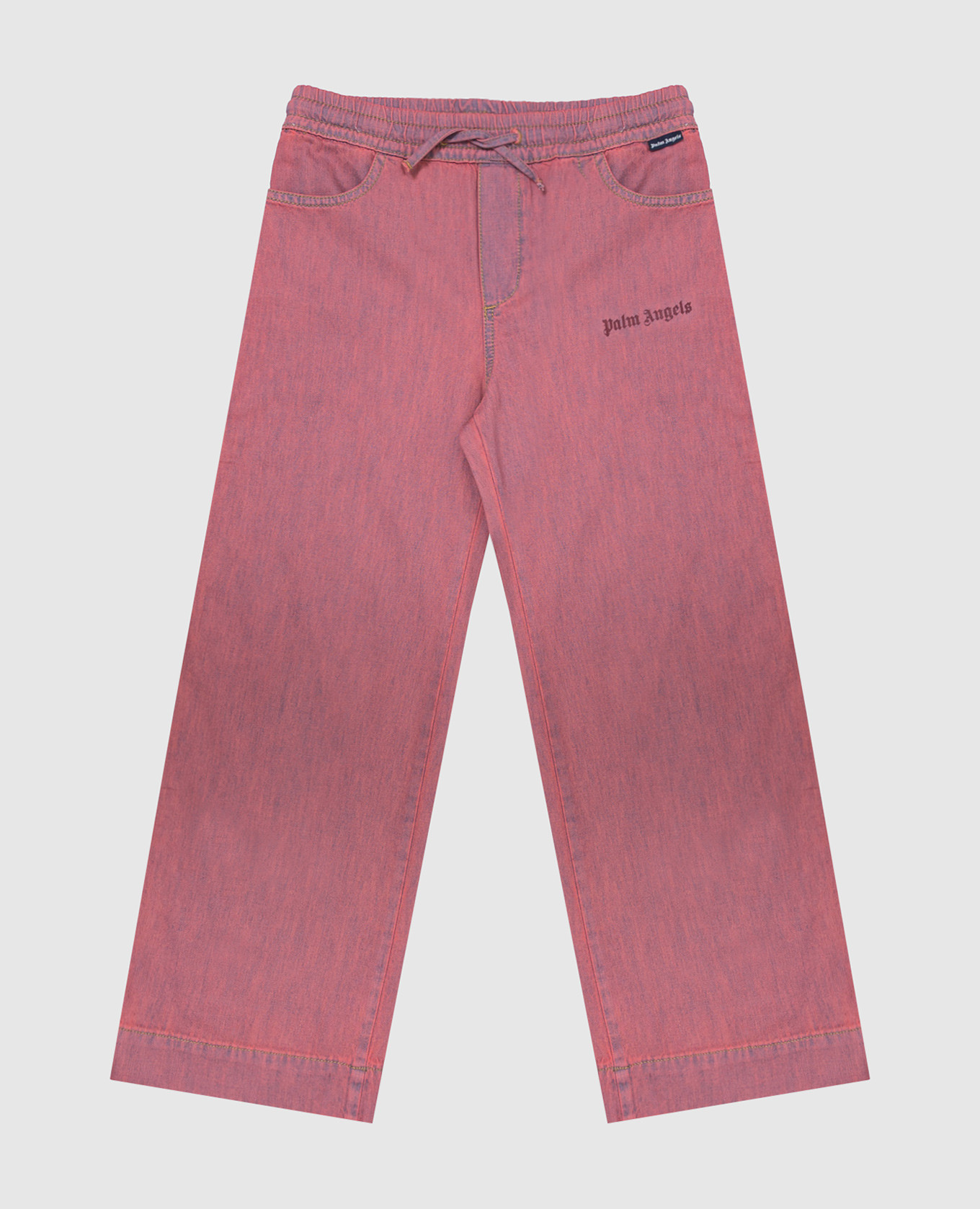 

Children's pink jeans with stripes Palm Angels