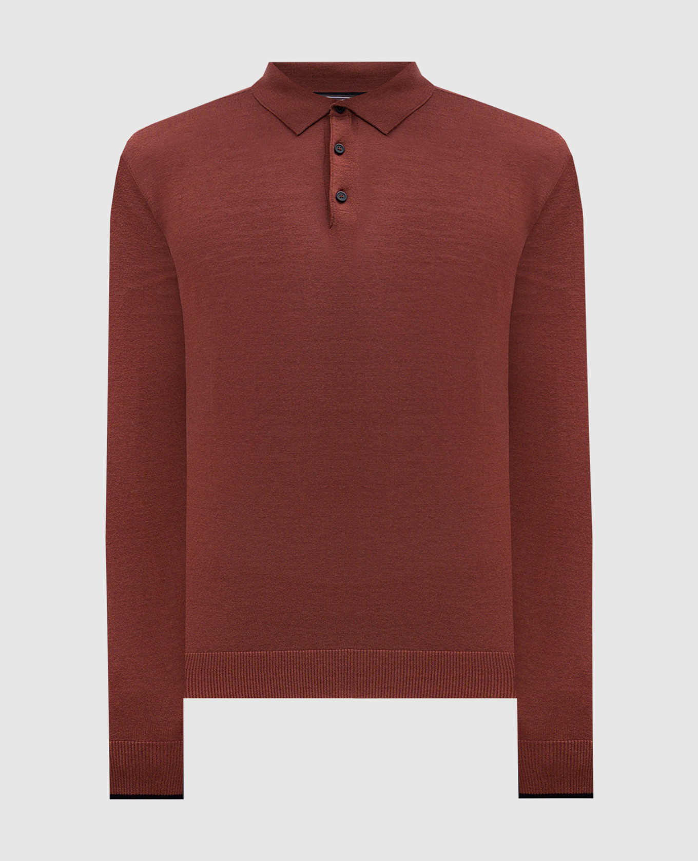 

Red polo shirt made of wool Peserico