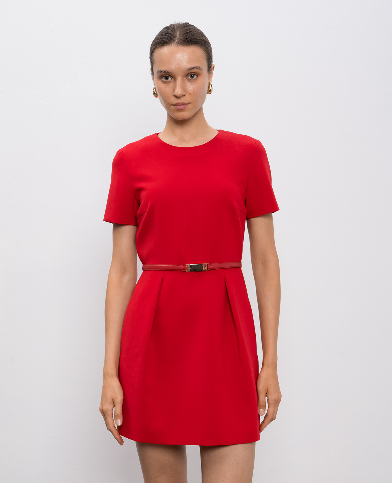 

Red mini dress KEFALOS with belt Max Mara