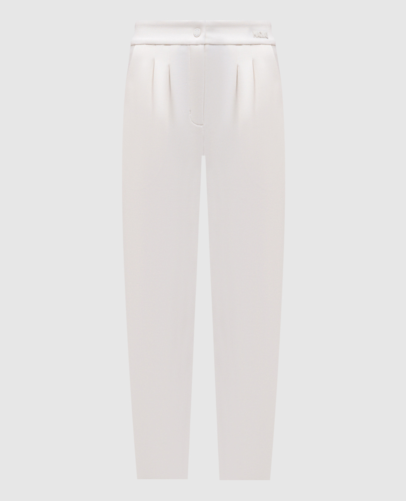 MARIANA white pants with logo Mackage