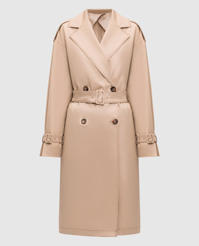 Max Mara PALMIZI double-breasted beige trench coat PALMIZI