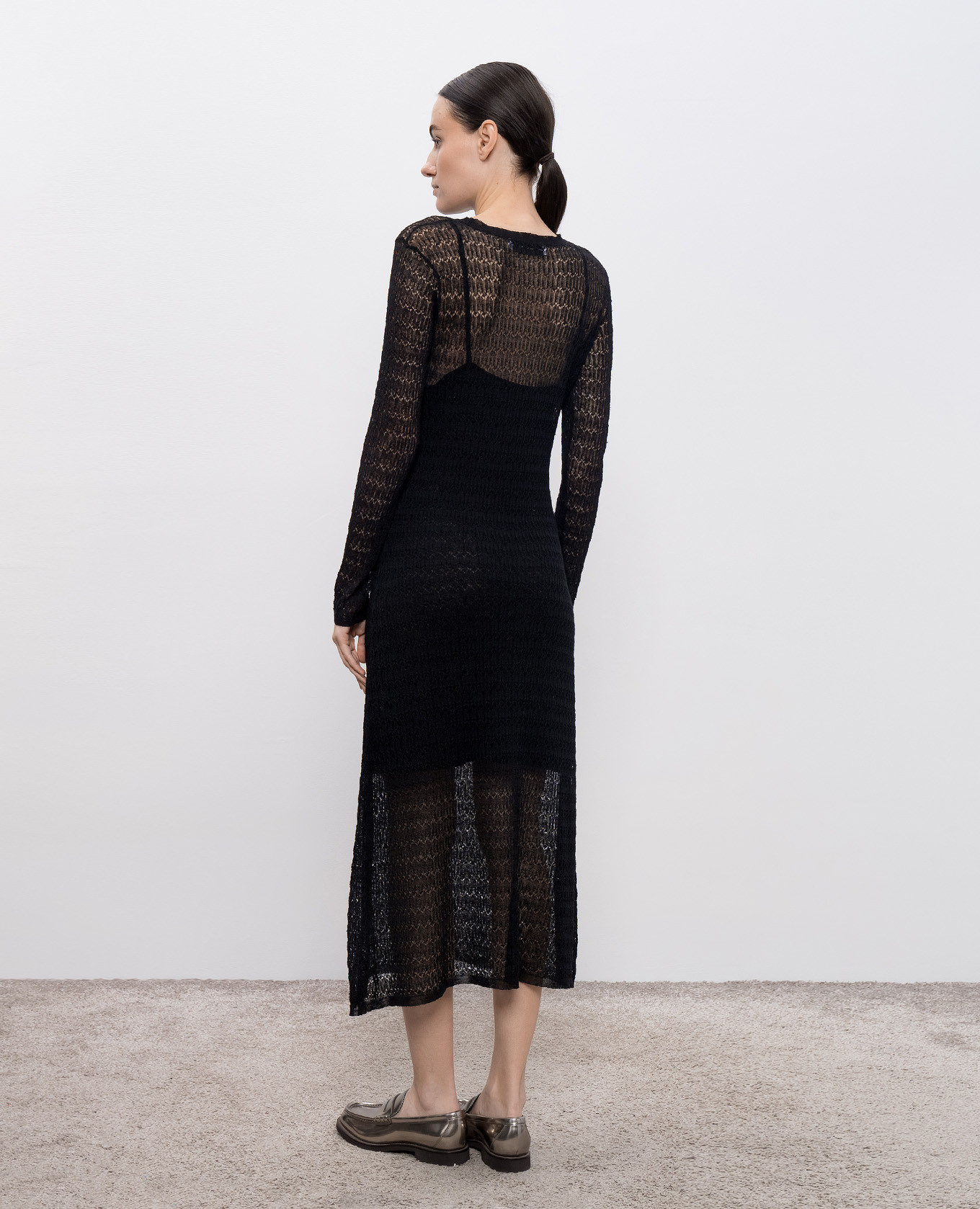 Black openwork dress Miriam PROENZA SCHOULER 4