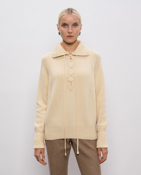 Ermanno Scervino Beige cashmere sweater D475M716BHZ