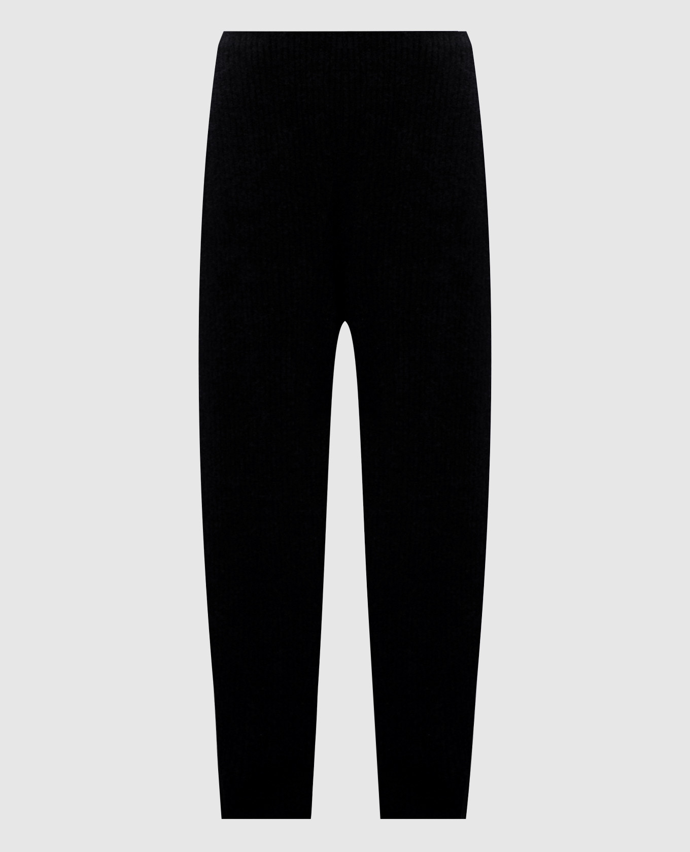Black ribbed wool pants BOBOUTIC