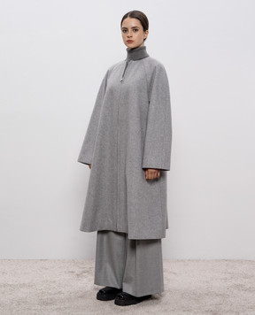 Intoca Gray wool coat 252ELTONCO0901