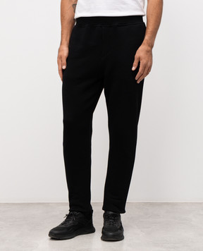 Trussardi Black sweatpants with emblem P8018000062NMP355F01