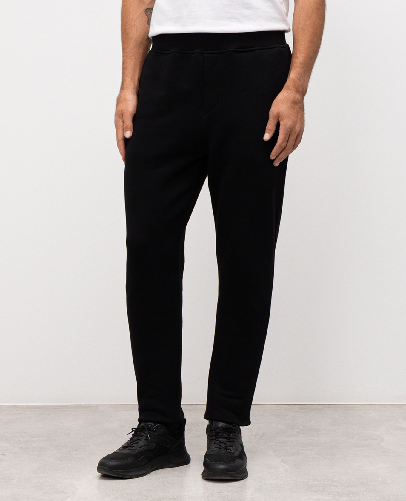 

Black sweatpants with emblem Trussardi