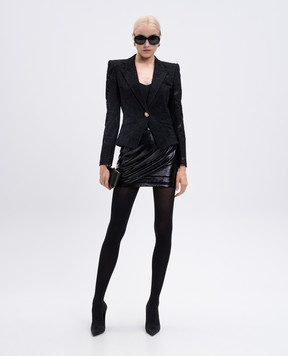 Balmain Black lace jacket FF1SG230CG08