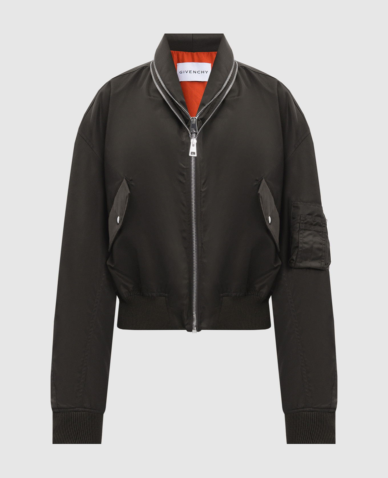 Brown layered bomber jacket Givenchy