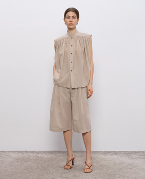 Philosophy di Lorenzo Serafini Beige blouse A02102121