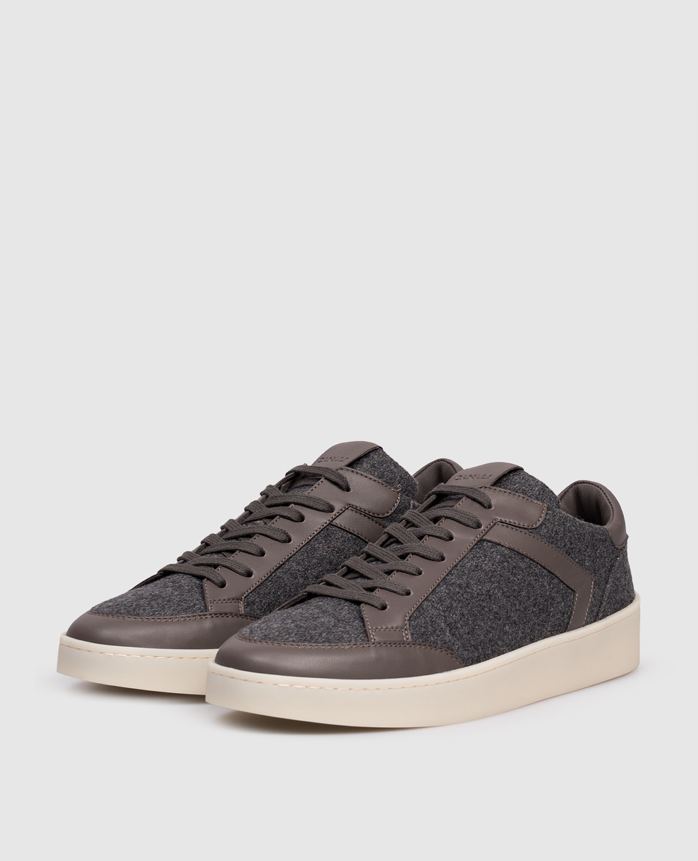 

Grey combination sneakers with logo Canali