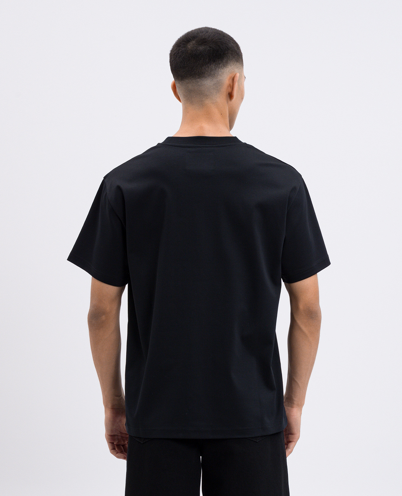 

Fulgens black T-shirt with logo print Heliot Emil