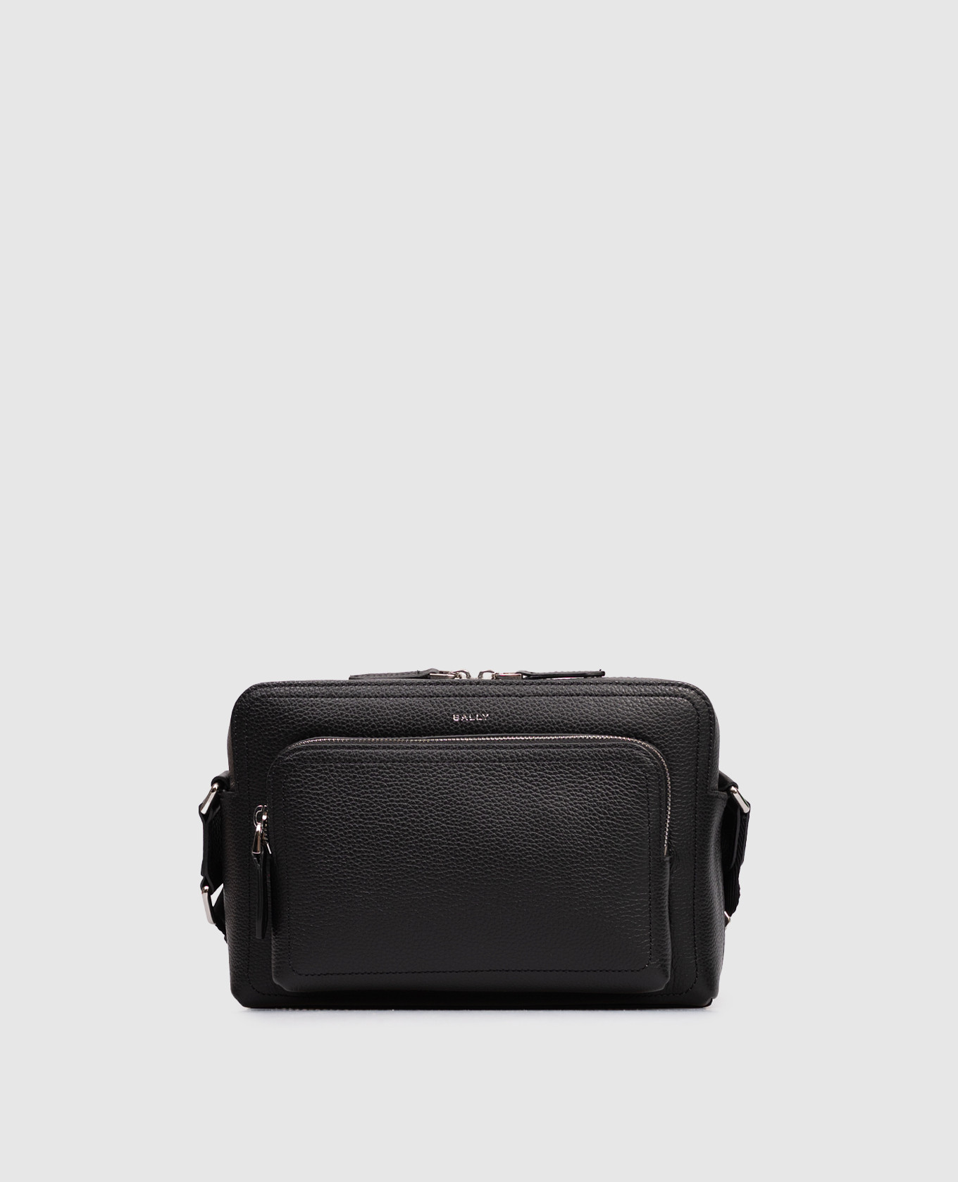 

Capitol black leather bag with logo Bally