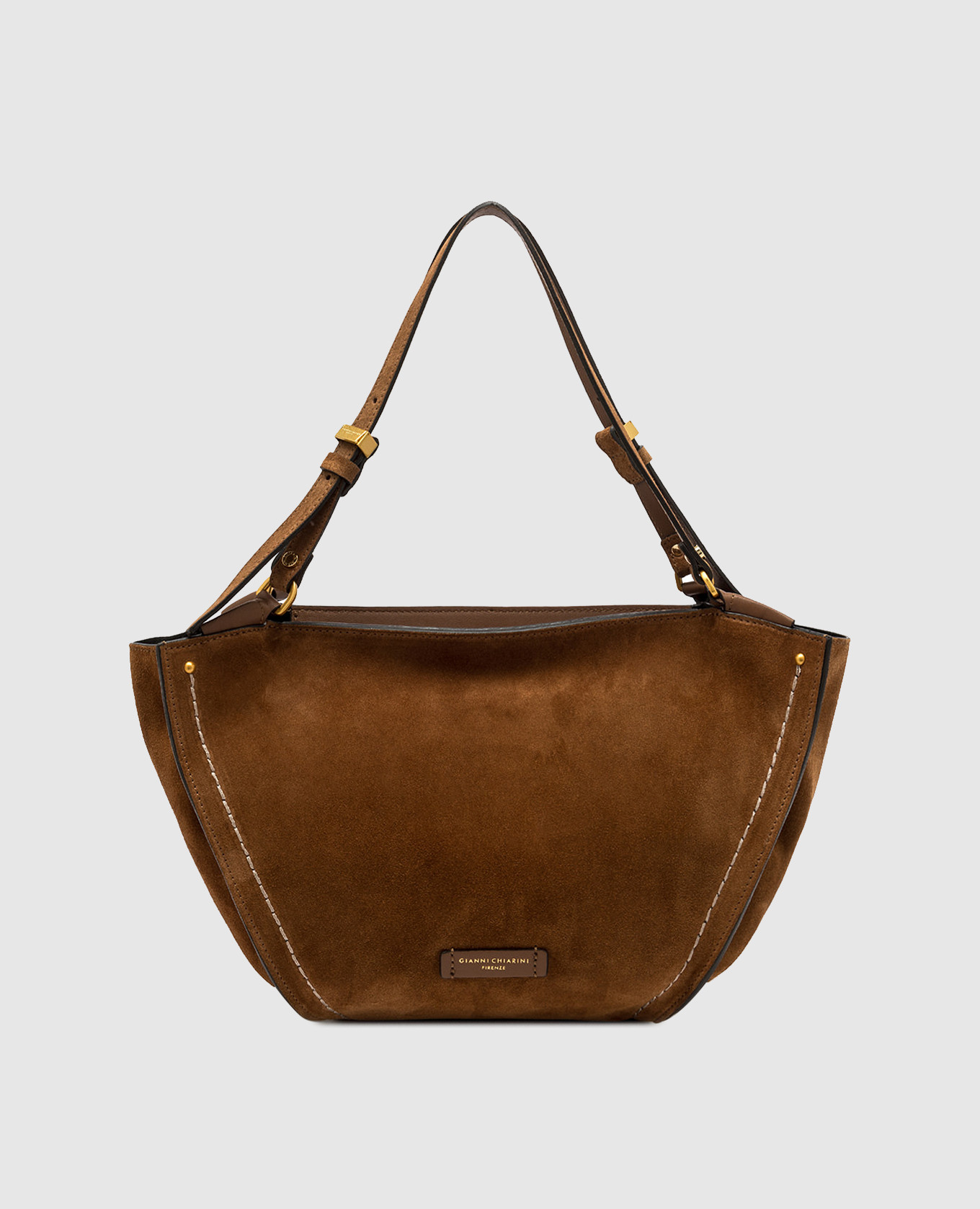 

Bloom brown suede tote bag Gianni Chiarini