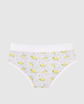 RiminiVeste Jadea children's gray melange panties in seashell print 456